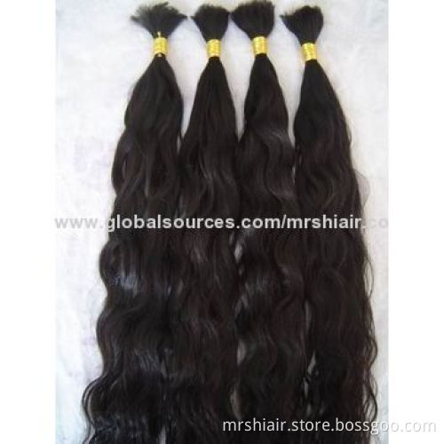 18-inch Mixed Color Human Remy Curly Bulk Hair